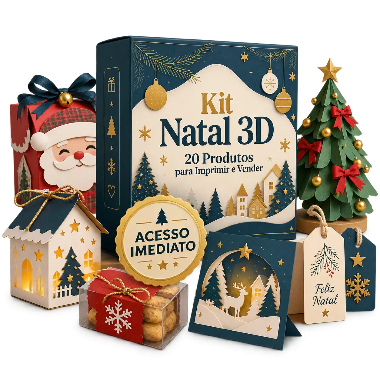 Plano Básico — Kit Natal 3D Lucrativo 2027 — 20 Produtos Campeões de Venda